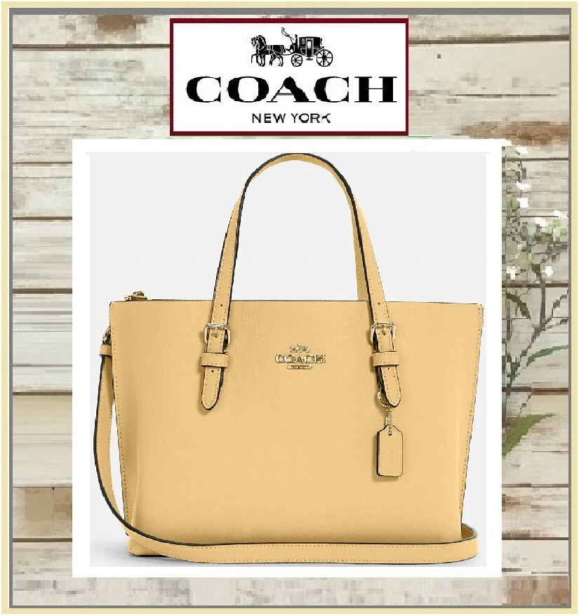 Borsa a tracolla Coach Mollie C4084 Tote 25 nuova con etichette in vari colori pelle ciottoli