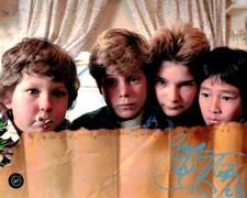 Corey Feldman in the Goonies Autographed 8x10 Photo in Blue Paint Pen