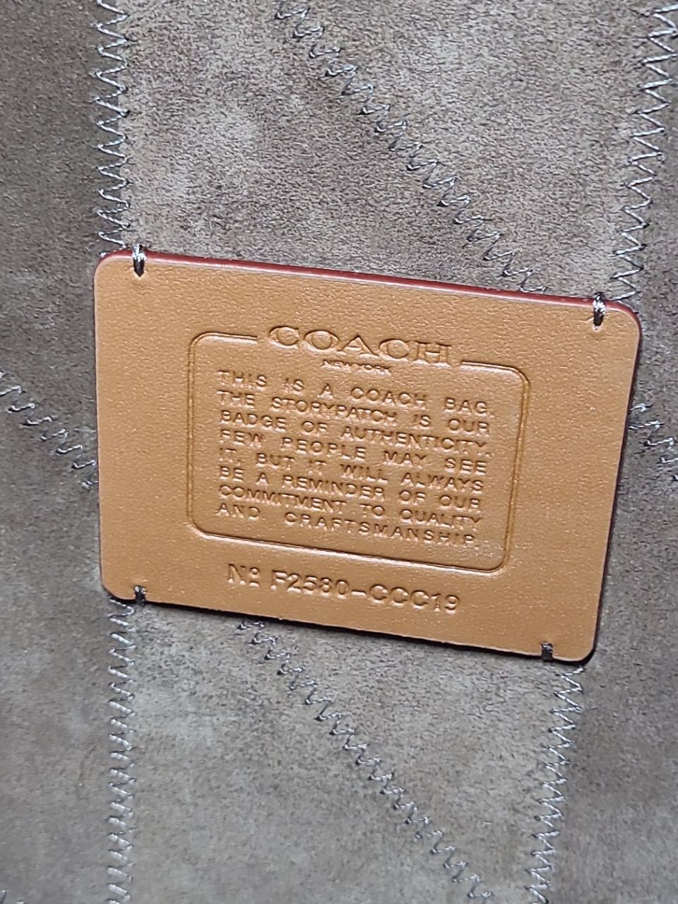 Coach Brown Leather/Suede Patchwork Large Hobo Bag - image 7