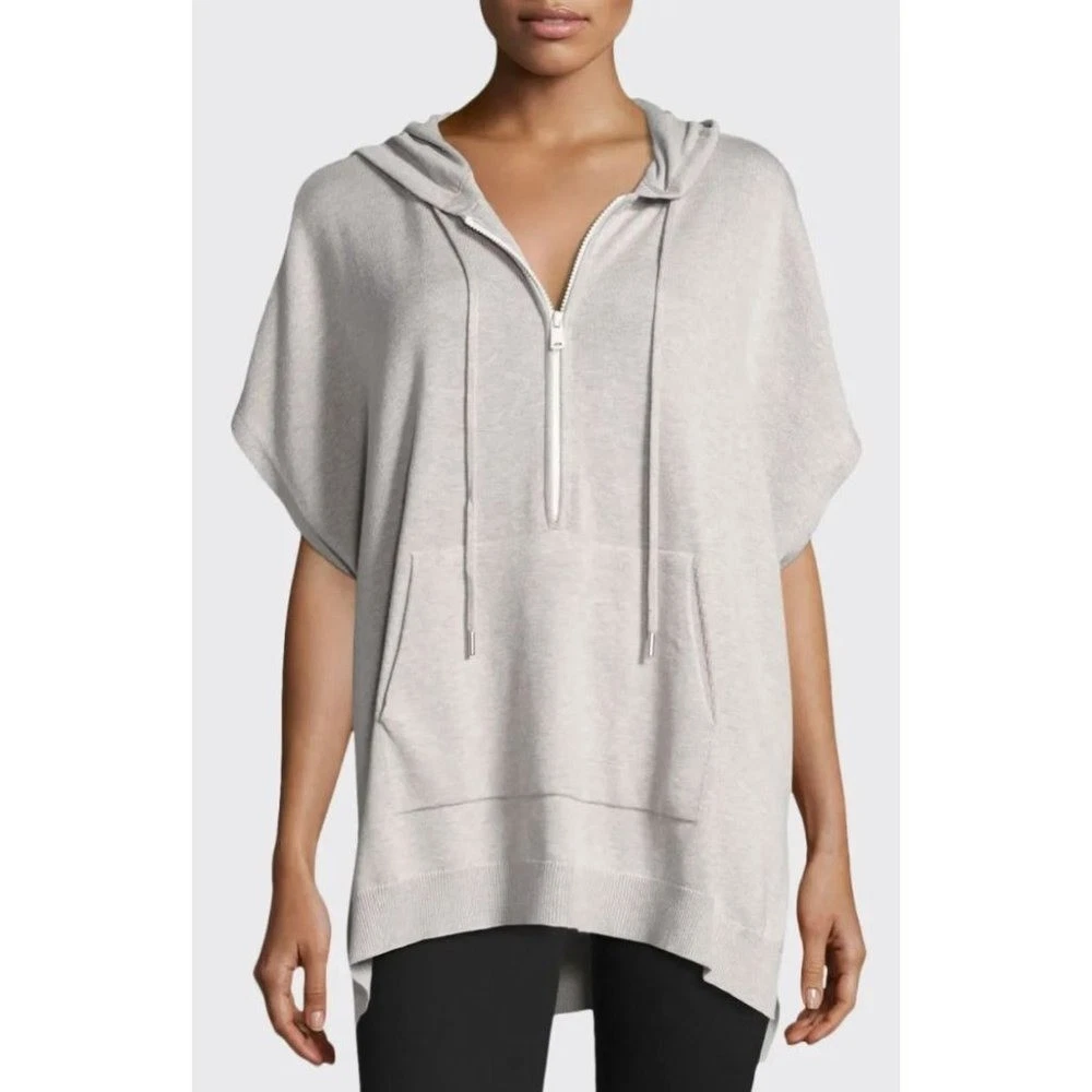 ATM Anthony Thomas Melillo Poncho Hoodie Women XS/S Gray Cashmere Blend $975