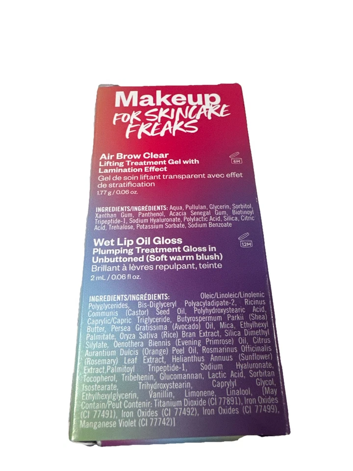 Kosas Sephora Beauty Insider Wet Lip Oil Gloss Unbuttoned & Air Brow Clear Gel - Image 2 of 2