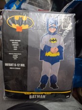 Halloween Infant 6-12 Months BATMAN costume 023 3 Pieces Cape Mask
