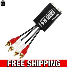 Aluminum RCA Ground Loop Isolator  Noise Filter - No Bass Loss, Plug  Play