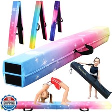 PreGymnastic 6FT/8FT/9.5FT Folding Balance Beam for Kids Ages 3-1