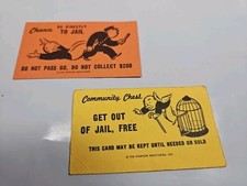Go To/Get Out of Jail Free Monopoly Card Gag ...