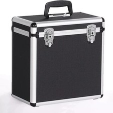 Vinyl Case LP Storage Box 12" Vinyl Storage Heavy Duty Record Case Lockable Box