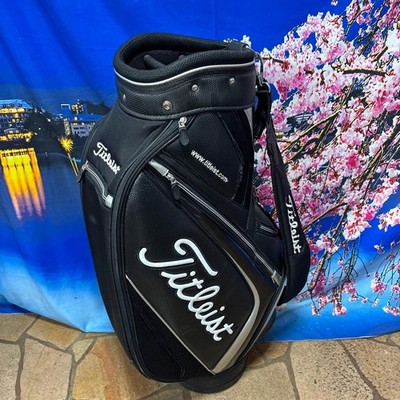 Titleist Treasure Bx-1218 Caddy Bag Black Men Rare Golf Model