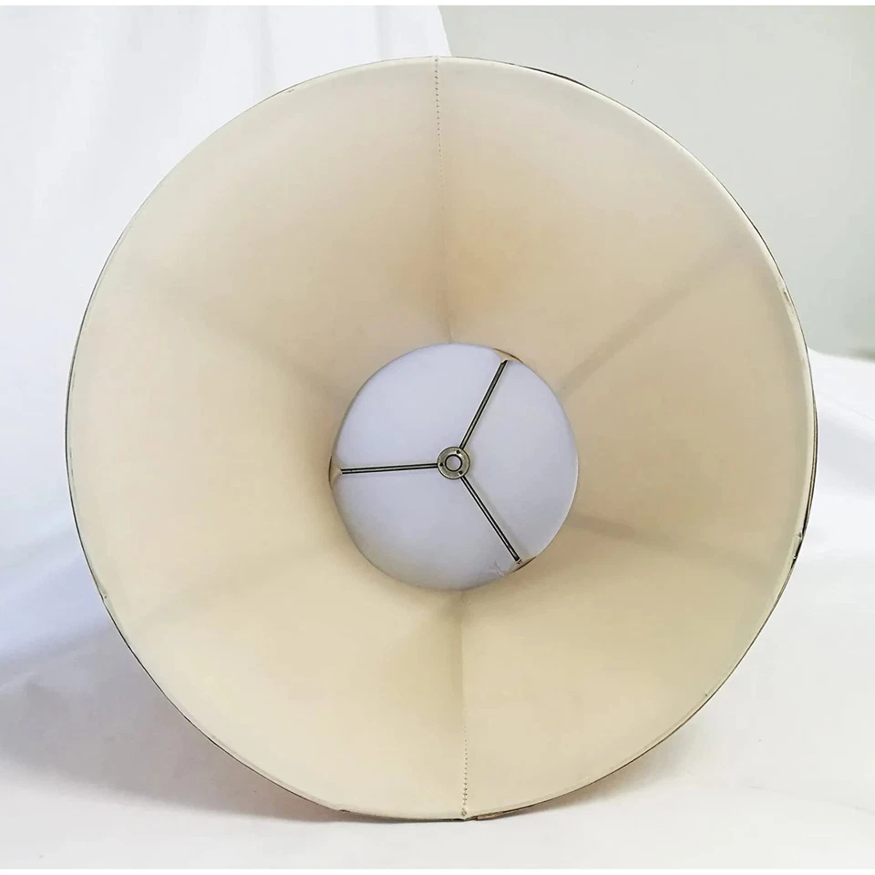 Gold Hand Made Fabric Bell Lamp Shade for Table Lamp 8" x 16 - Image 2 of 4