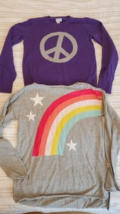 2 pc lot knit sweaters Gap and Childrens Place sz 10-16 L XL  b3