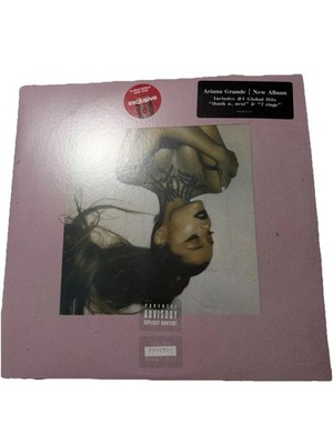 Ariana Grande Thank U, Next Limited Edition Clear Double LP 12'' Colored Vinyl