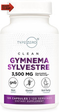 Clean Gymnema Sylvestre Capsules 120 Servings, 3,500 MG Equivalent P