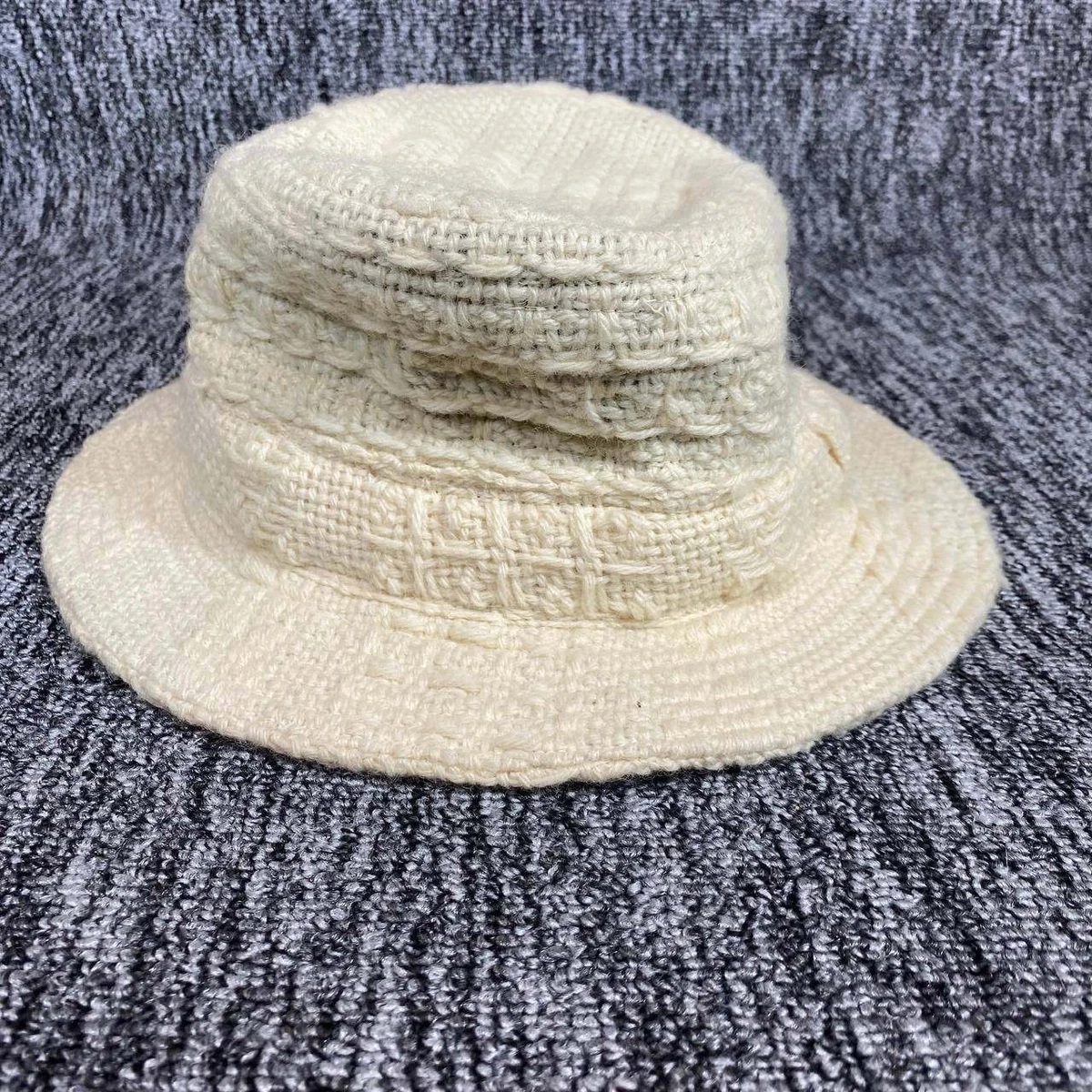 Cream Wool Bucket Hat - Women Accessories Byron Wool Bucket Hat in Grey | Women main image 4