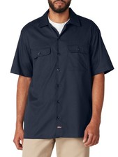 Genuine Dickies Men's Short Sleeve Essential Work Shirt Size 3XL Dark Blue New