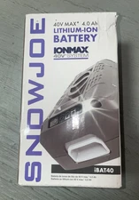 Genuine Snow Joe iBAT40 Ionmax 40V 4.0 Ah Lithium-Ion Battery