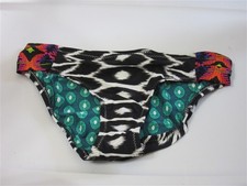 NWOT Trina Turk Jungle Force SZ 6 Tribal Shirred Full Bikini Swim Bottom 108408
