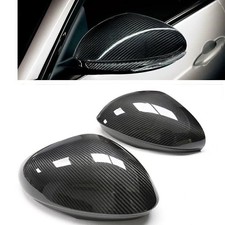 Carbon Fiber Car Side Rearview Mirror Cover Cap For Alfa Romeo 2017-2022 2019