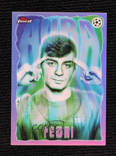 2025-26 Topps Finest UEFA Club Competitions Aura Pedri #AU-10