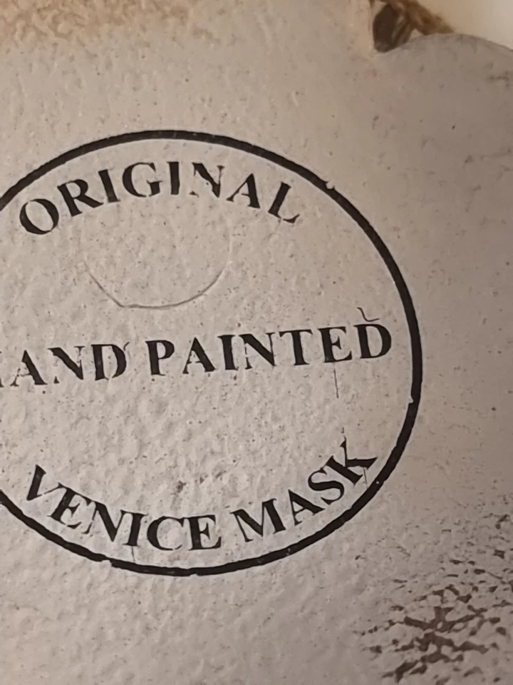 Rare genuine hand made Venetian Masquerade Mask Paper mache B N W T - Image 2 of 4