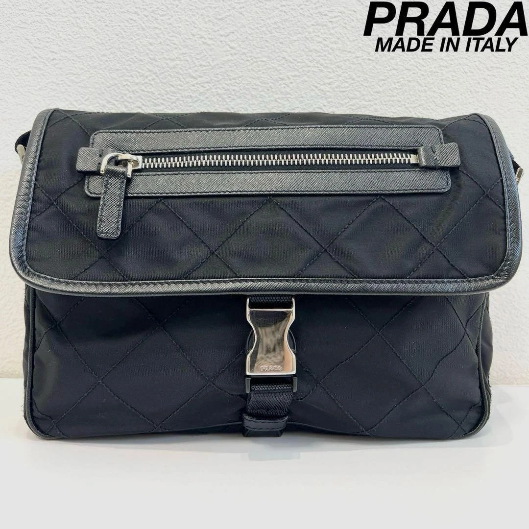 PRADA Nylon Exterior Shoulder Bag Bags & Handbags for Women for