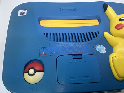 Nintendo 64 Pokemon Edition Video Game Console - Blue/Yellow for