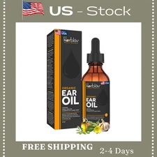 Organic Ear Oil for Ear Infections - Natural Eardrops for Infection Prevention,