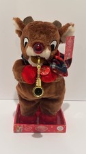 DanDee Rudolph the Red Nosed Reindeer Saxophone Animated Musical 13  NWT Tested