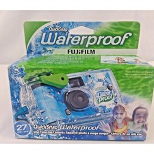 Fujifilm QuickSnap Waterproof 1X Use Camera 35mm 27 Exp Lot of 4 Expired in 2025