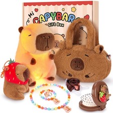 Capybara Gifts Box,Light-up Capybara Plush Stuffed Animal for Girls 3-5 6 7 8...