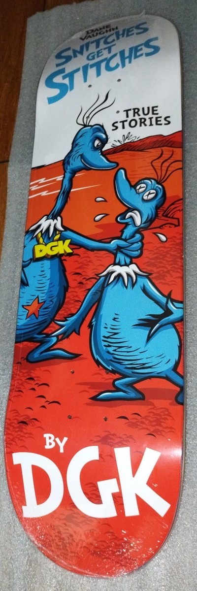 DGK Snitches Get Stitches Vaughn Deck 3rd Colorway Version 8.1