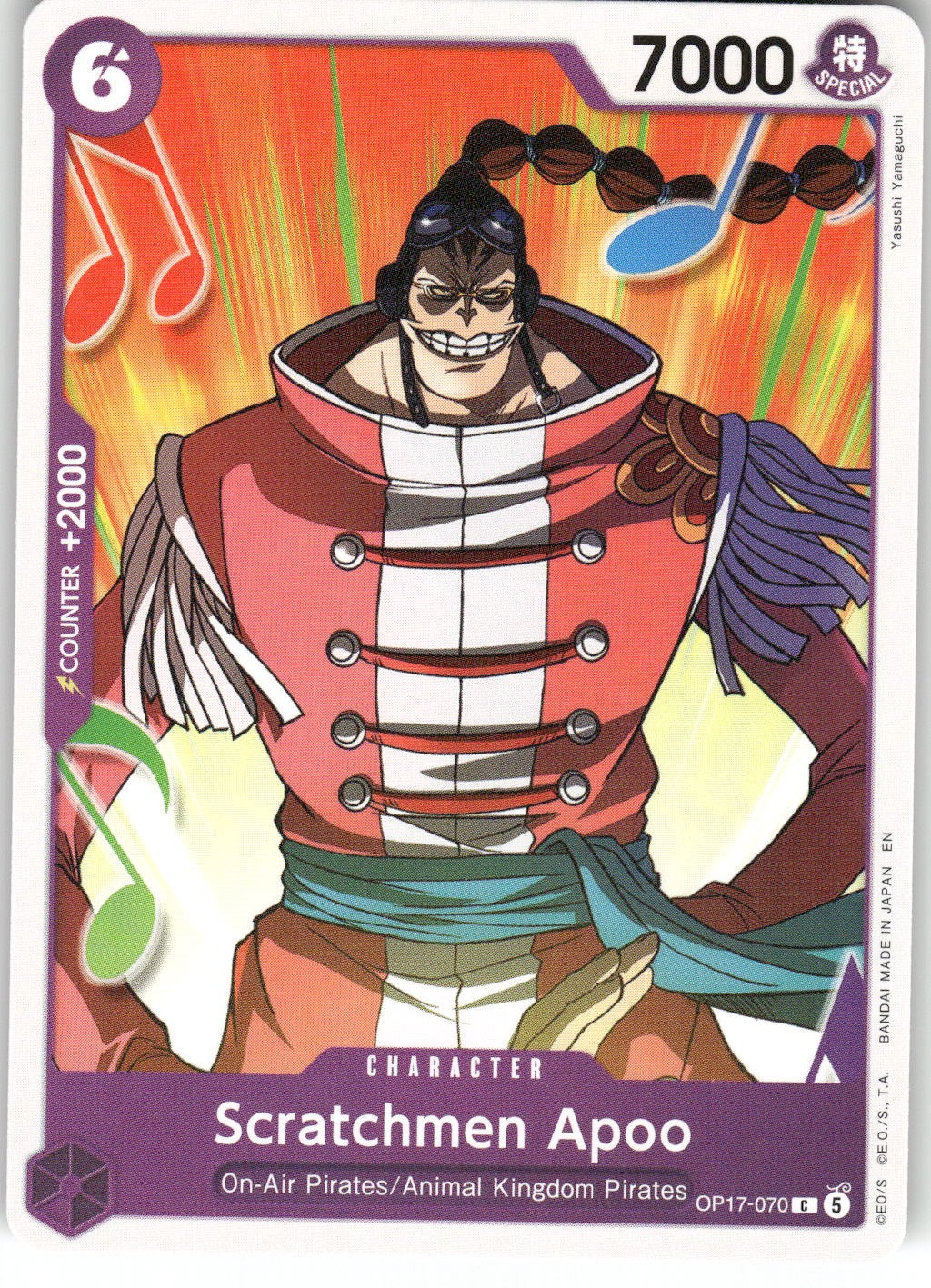 Scratchmen Apoo C The World's Strongest Warriors OP17-070 NM