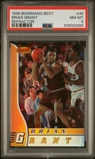 1996 BOWMAN'S BEST REFRACTOR #48 BRIAN GRANT PSA 8
