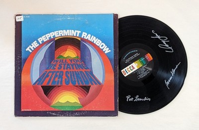 THE PEPPERMINT RAINBOW signed RECORD Will You Be Staying After