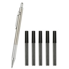 Mechanical Pencil 2.0mm with 5Pcs Refills, Silver