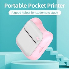 Portable Pocket Mini Thermal Printer Photo Inkless Bluetooth Home US