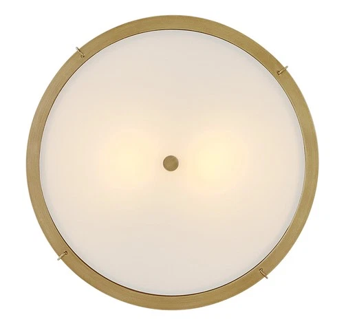 Hinkley Lighting 4893 Clarke 2 Light 15"W Semi-Flush Ceiling - Black / Off-White - Picture 3 of 12