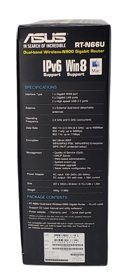 ASUS RT-N66U 450 Mbps 4-Port Gigabit Wireless N Router - Image 4 of 4