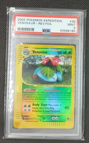 Pokemon Venusaur Expedition Reverse Holo Rare #30 PSA 9 Mint