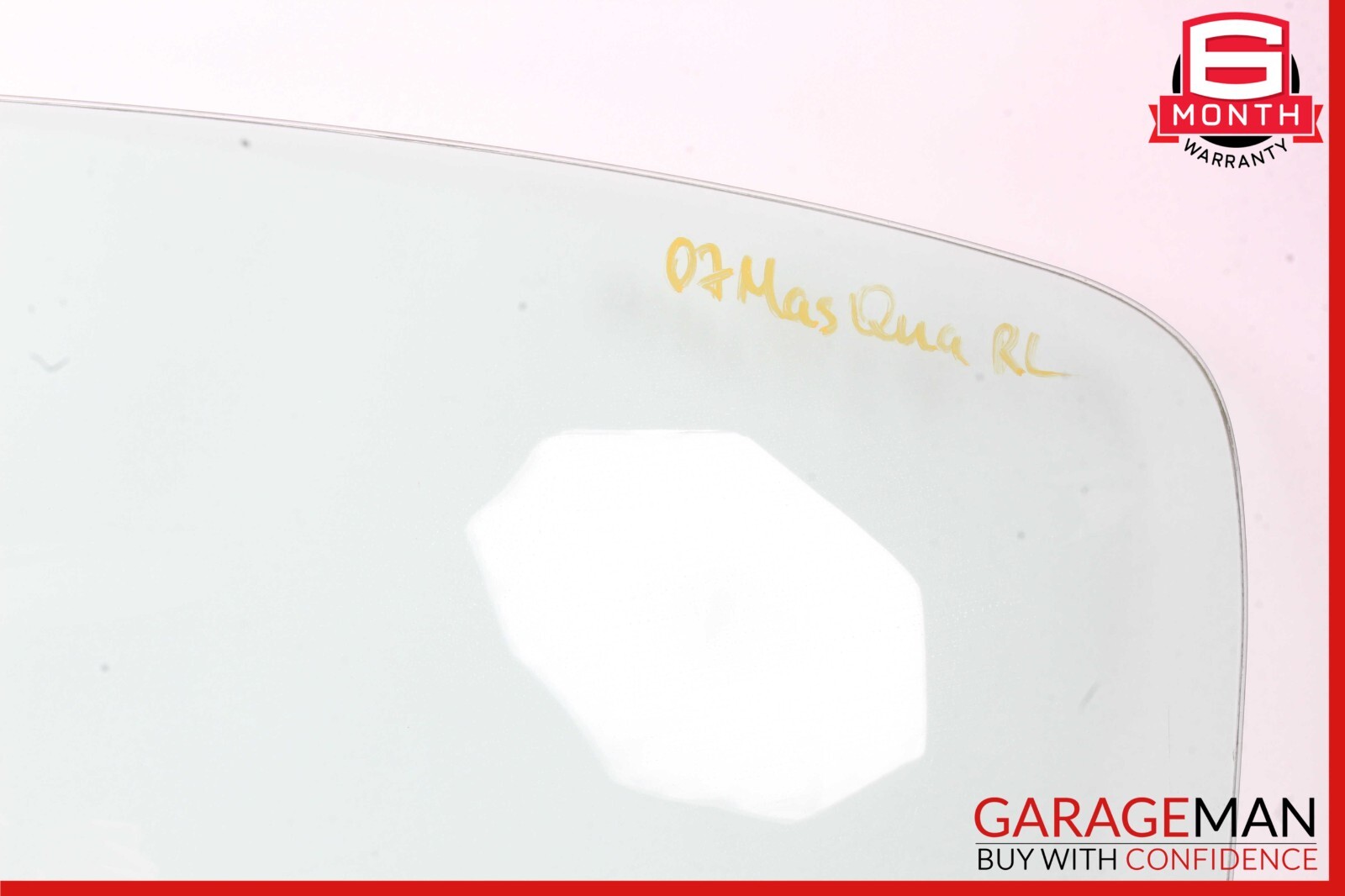 03-13 Maserati Quattroporte M139 Rear Left Side Door Window Glass OEM
