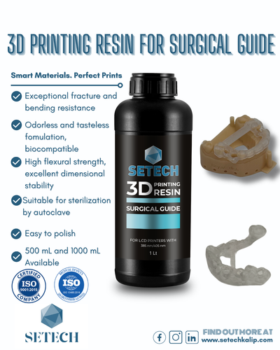 Setech Surgical Guide Resin for 3D Printing – 500 mL & 1000 mL - 第 2/5 張圖片