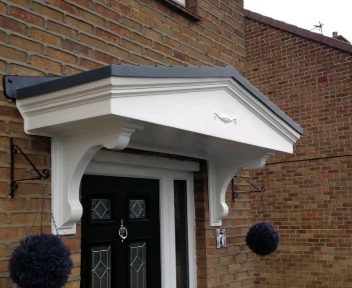 Pacific S Over Door Porch Canopy GRP (Fibreglass) Front Entrance Door Canopy. eBay
