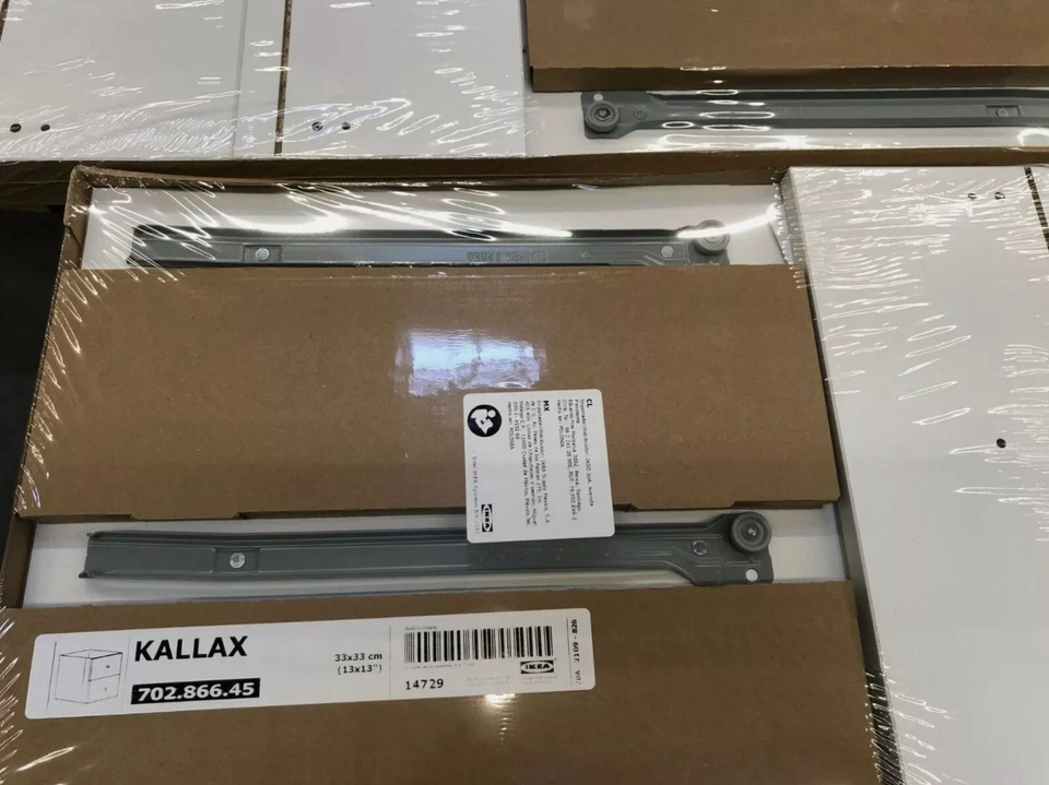 Inserção Ikea KALLAX com 2 gavetas, branca 13x13 "(pacote com 2) 702.866,45 - NOVO - Imagem 3 de 4