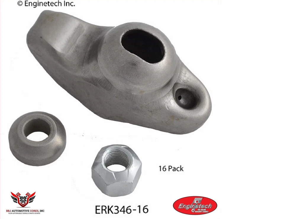 Chevrolet GMC SBC V8 283 305 327 350 400 SBC 5.0 5.7 (16) Enginetech Rocker Arms - Image 2 of 3