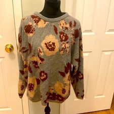 NWOT Floral Knit Knox Rose Sweater- Size XXL