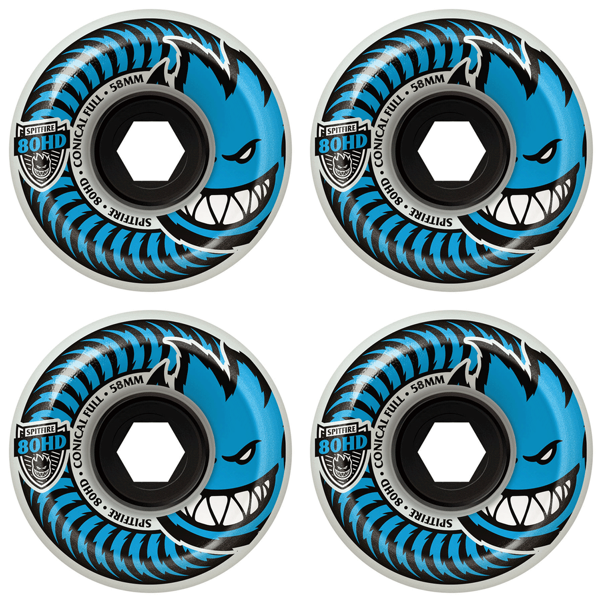 新品 58mm SPITFIRE 80HD Conical Full Spitfire 80hd Conical Full Chrome Venom Skateboard Wheels