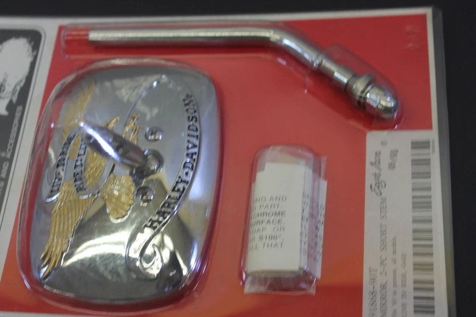 NUEVO ESPEJO RETROVISOR HARLEY DAVIDSON 2 PIEZAS VÁSTAGO CORTO VIVO PARA MONTAR PARTE # 91868-90T Foto 4 de 4