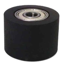 PU8x30x30ZZ Shielded Bearing with Black PU Nylon Tire 7x30x20mm
