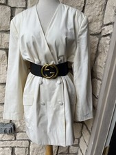 Woman Vintage Ivory Blazer Jacket Women Size Large /xl Sarah Chapman
