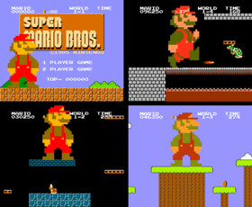 MEGA GIANT MARIO BROS. / Famicom / Rare Full set