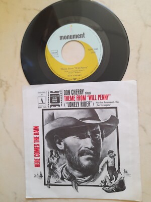 DON CHERRY Theme From ''Will Penny'' / Here Comes The Rain *60s GERMAN MONUMENT 7''