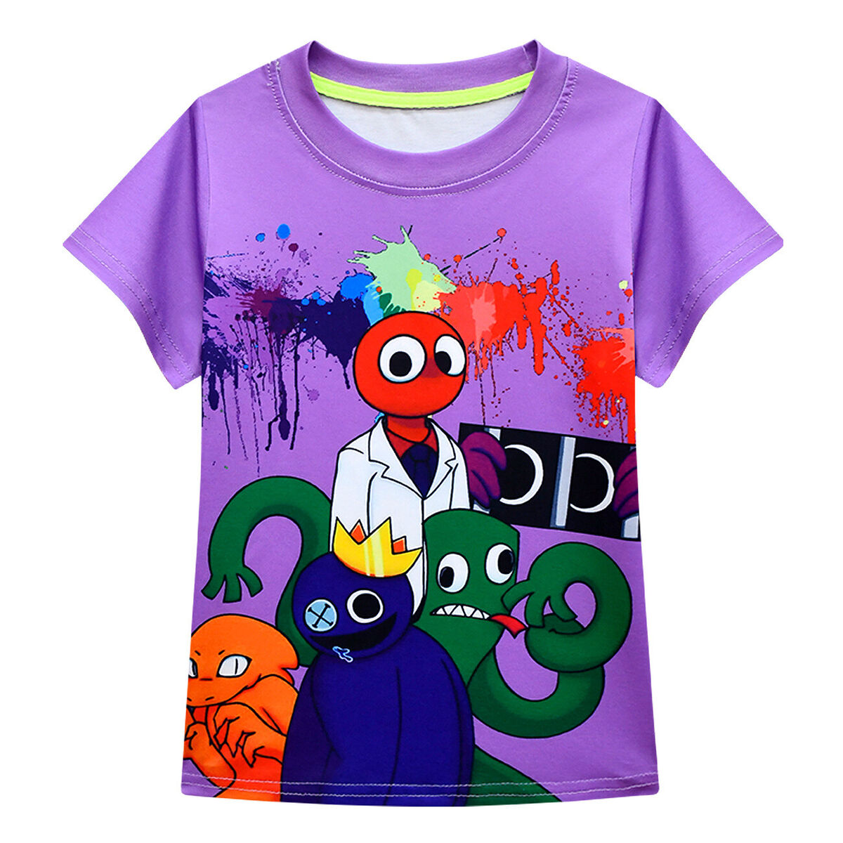 Robloxing Rainbow Friends Game Kids T-shirt Cosplay Costumes Child Cartoon  Short Sleeve Top 3d Printing Casual Street Clothes - T-shirts - AliExpress